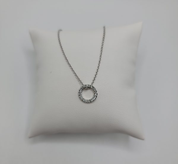 Crystal Petite Circle Necklace