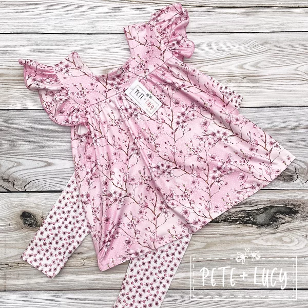 Pete and Lucy Cherry Blossom Pant Set