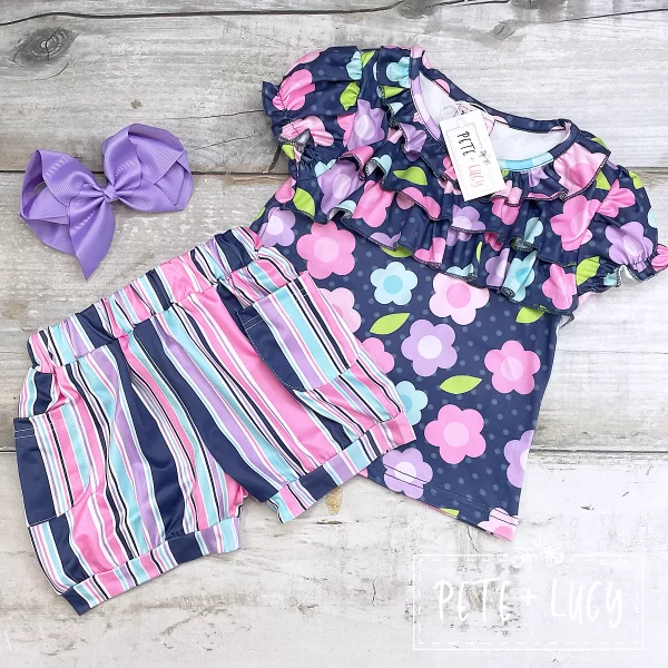 Pete and Lucy Lori Floral Short Set