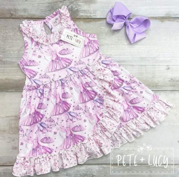 Pete and Lucy Princess Ballerina Short Sleeve Dress